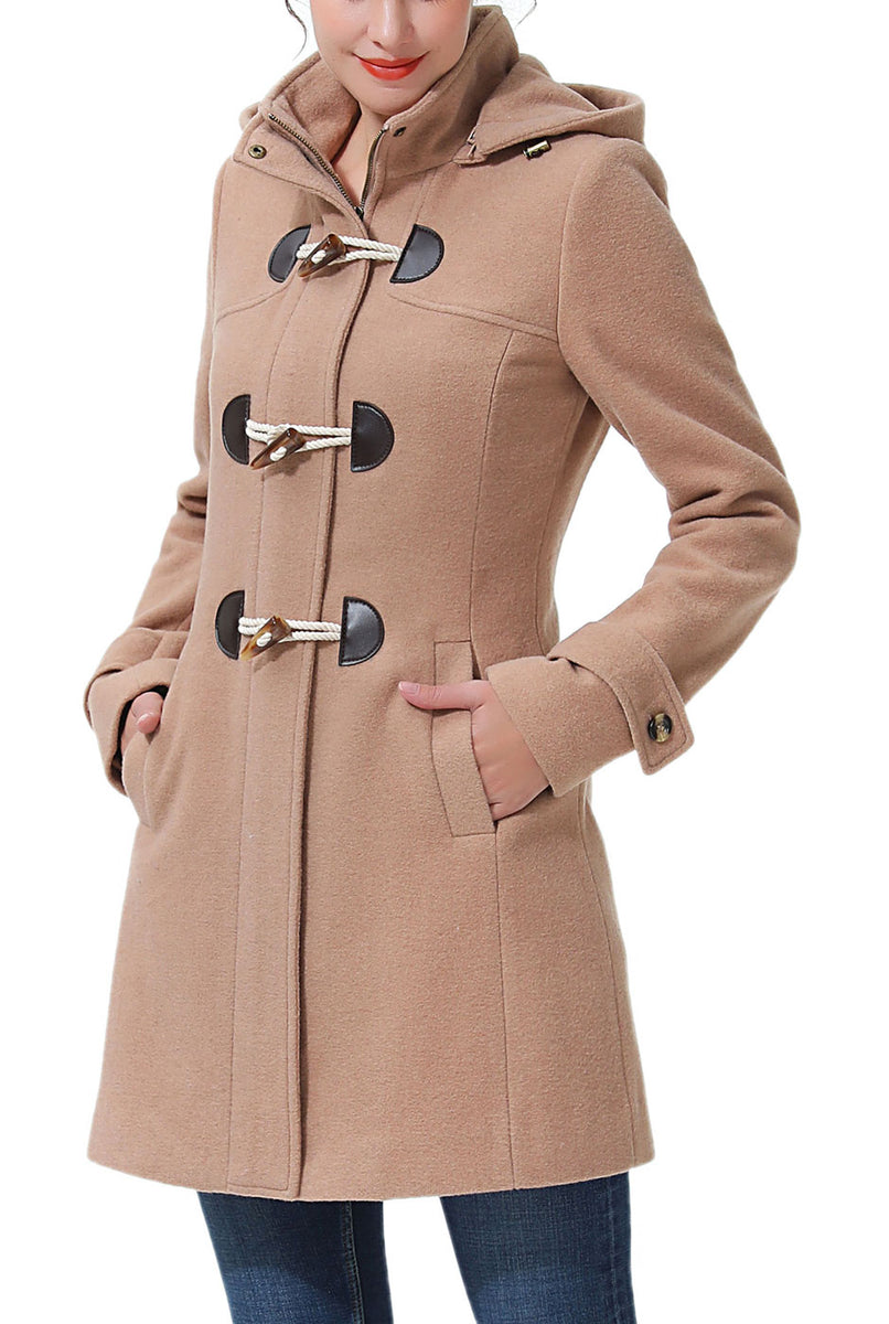 CLOCLOTHES Daisy Reversible Toggle Button Coat - Brown