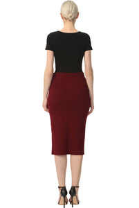 Kimi + Kai Women Knit Pencil Skirt