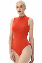 Load image into Gallery viewer, Kimi + Kai Women&#39;s Turtleneck Sleeveless Bodysuit