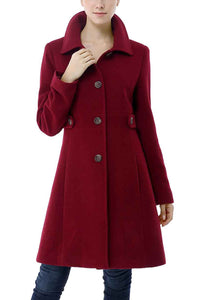 Kimi + Kai Women's "Heather" Wool Walking Coat