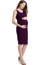 Load image into Gallery viewer, Kimi + Kai Maternity &quot;Delia&quot; Ruched Midi Dress