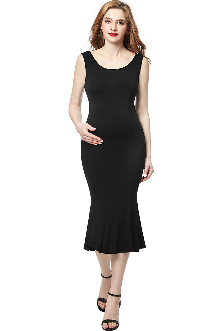 Kimi scooped sale bodycon midi dress